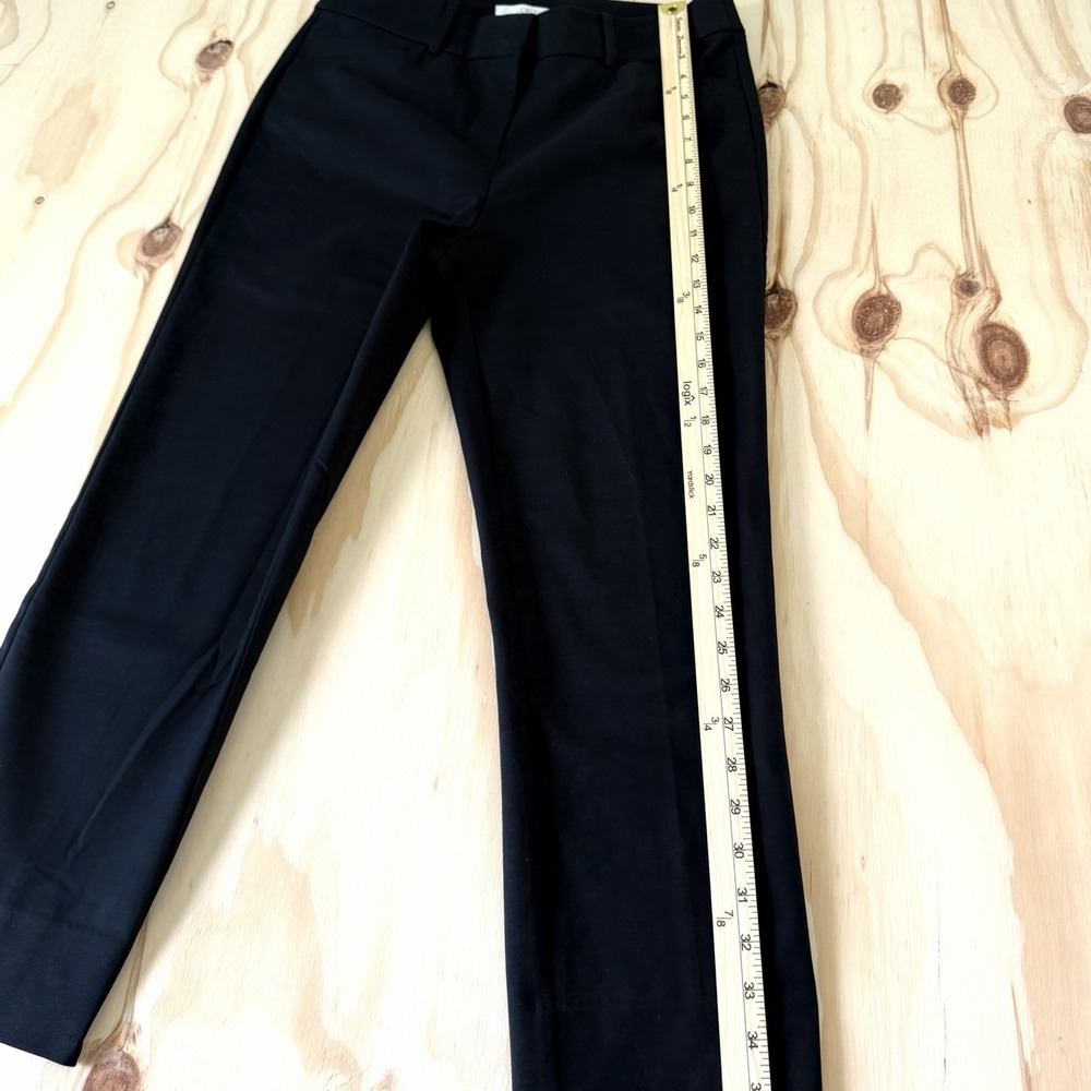 Loft Marisa High Rise Ankle Black Career Dress Pants Womens Size 6 Stretch - Picture 3 of 12